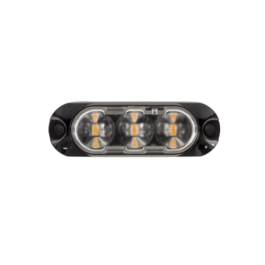 Redtronic G3HSA0CB Gecko 3 10-30V R65 3-LED Grille Mount Directional Warning Module - Amber PN: G3HSA0CB
